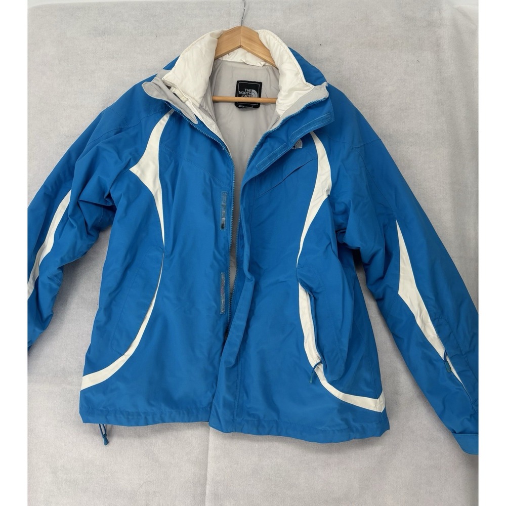 The North Face Womens HyVent Winter Ski Jacket Size L Full Zip 3 In 1  No Hood
